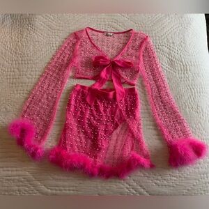 Pearl and Rhinestone Rave Set💕